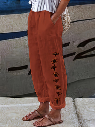 Beatrice - Floral Print Trousers