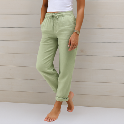Anne | Premium Breathable Linen Stretch Trousers (Copy)
