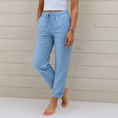 Anne | Premium Breathable Linen Stretch Trousers (Copy)