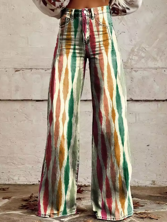 Kaitlyn | Stylish Printed Wide-Leg Pants