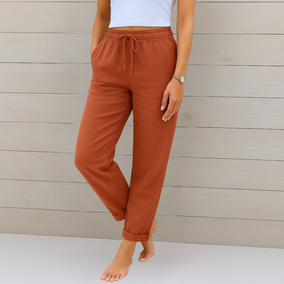 Anne | Premium Breathable Linen Stretch Trousers (Copy)