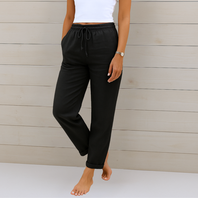 Anne | Premium Breathable Linen Stretch Trousers (Copy)