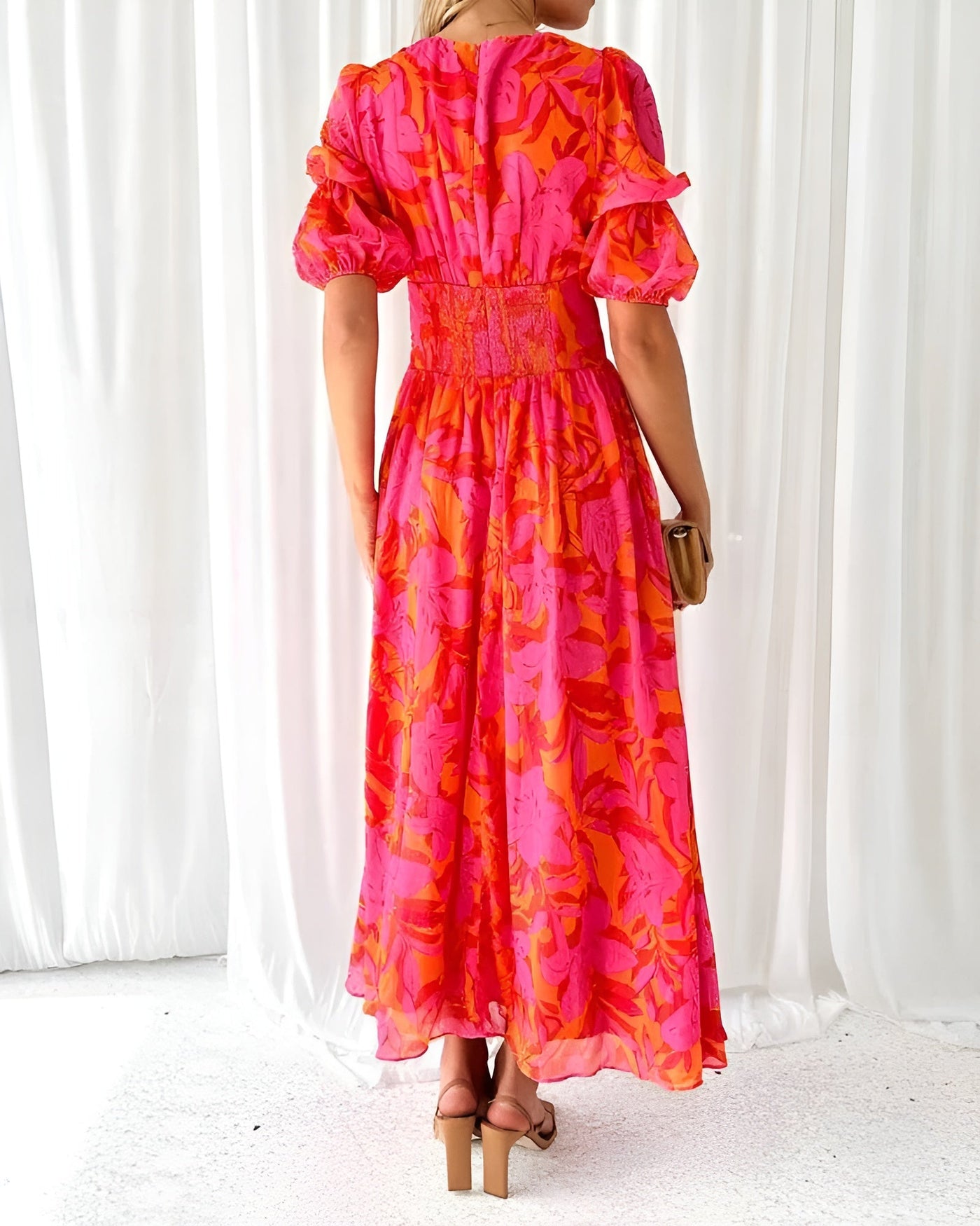 Ffion™ Sunset Bloom Maxi Dress