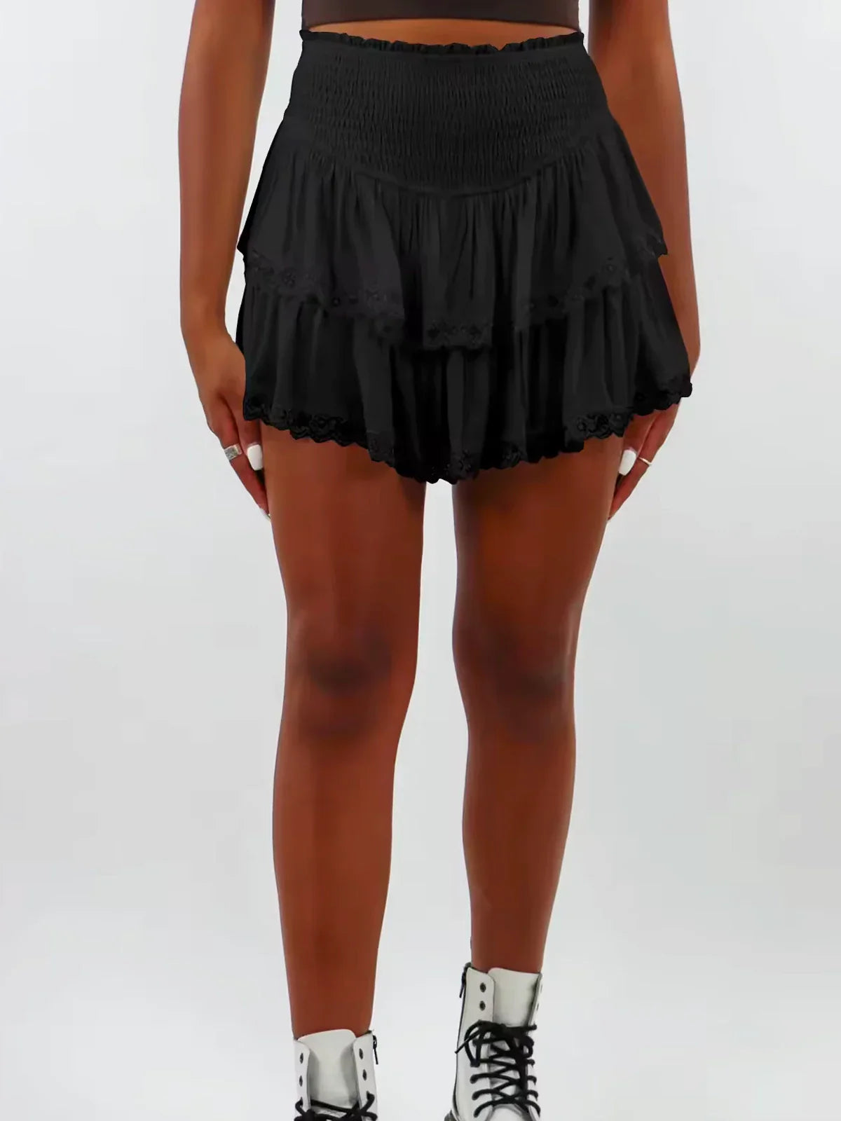 Batwing Sweater & Ruffle Skirt