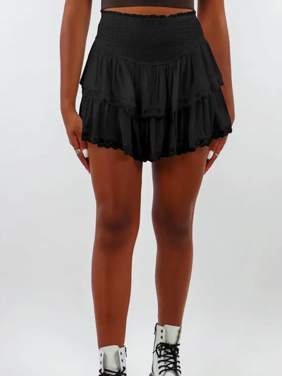 Batwing Sweater & Ruffle Skirt