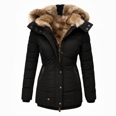 Deborah | Elegant Down Jacket with Warm Lining and Soft Hood