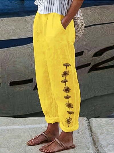 Beatrice - Floral Print Trousers