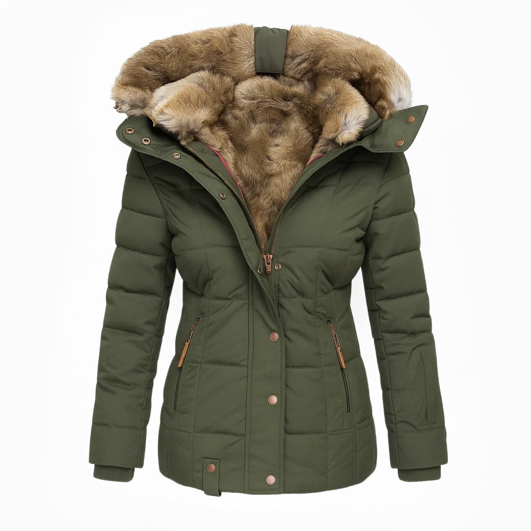 Deborah | Elegant Down Jacket with Warm Lining and Soft Hood