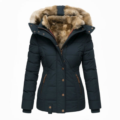 Deborah | Elegant Down Jacket with Warm Lining and Soft Hood