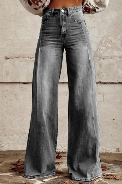 Karen | Trendy High-Waisted Wide-Leg Jeans