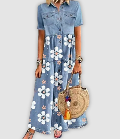 Nova - Stylish Denim Dress