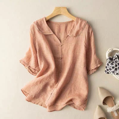 Kristi™ | Vintage Blouse with Button