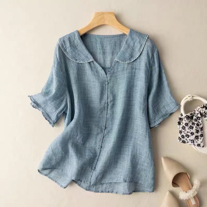Kristi™ | Vintage Blouse with Button