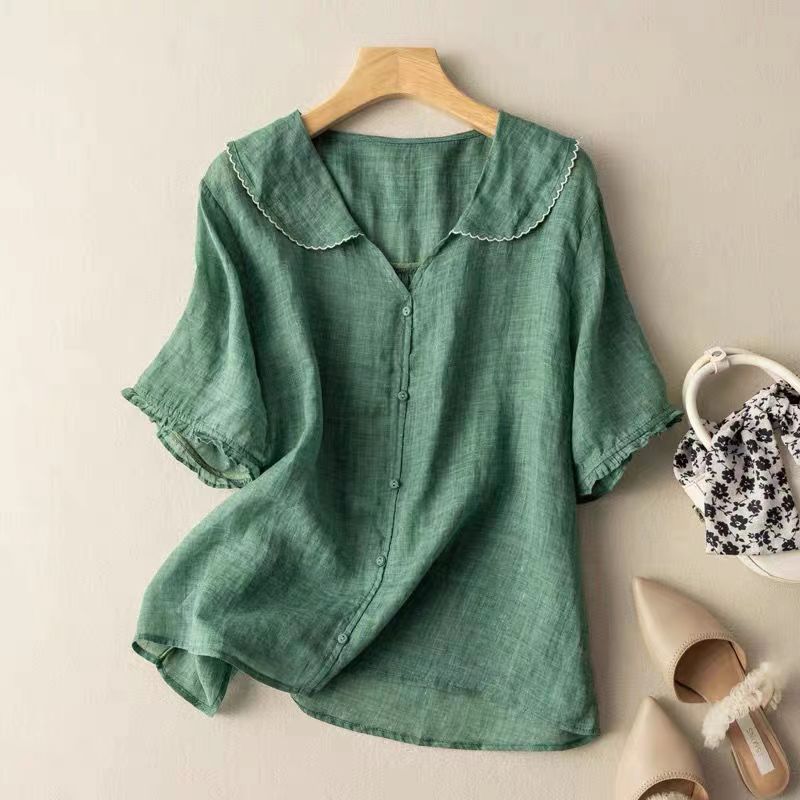 Kristi™ | Vintage Blouse with Button