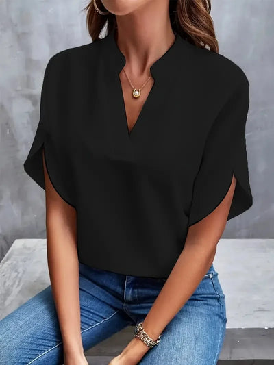 Rosa – Relaxed Fit V-Neck Blouse