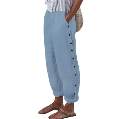 linda - trouser with buttons