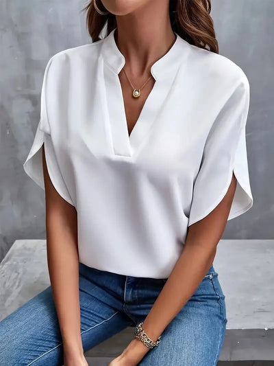 Rosa – Relaxed Fit V-Neck Blouse