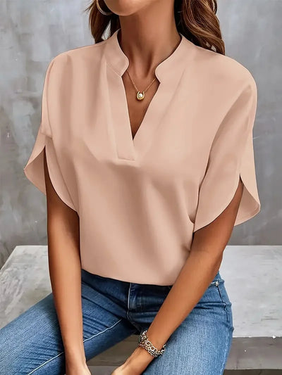 Rosa – Relaxed Fit V-Neck Blouse