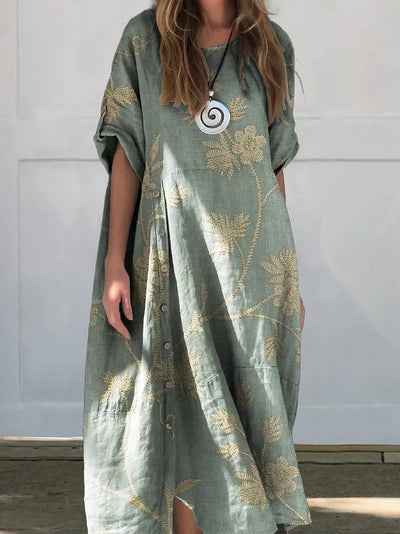 Dina | Cotton Linen Dress