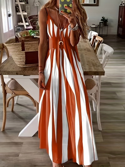 Celestia™ Striped Maxi Dress