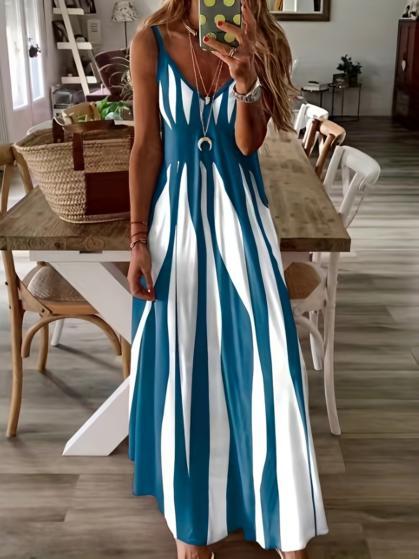 Celestia™ Striped Maxi Dress
