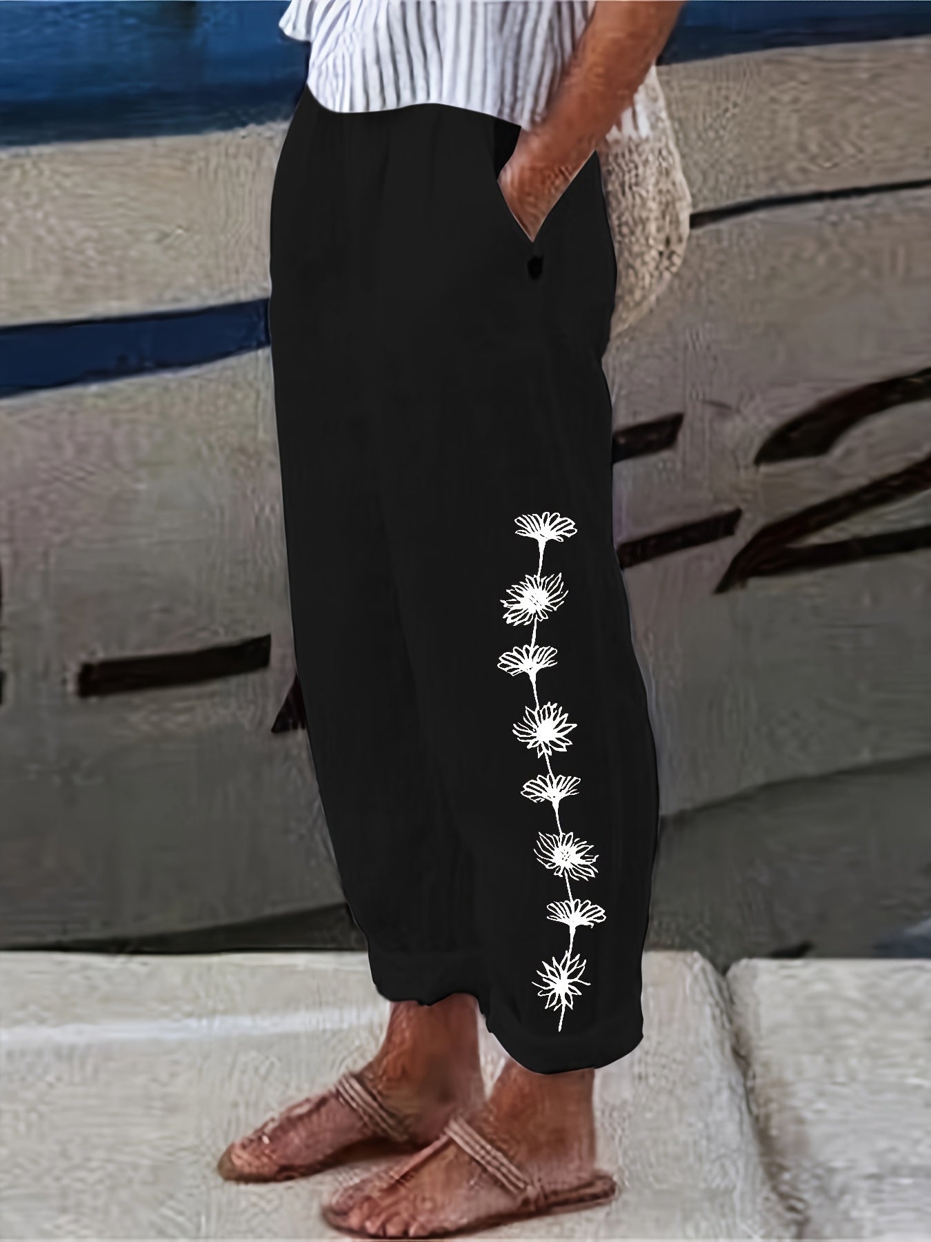 Beatrice - Floral Print Trousers