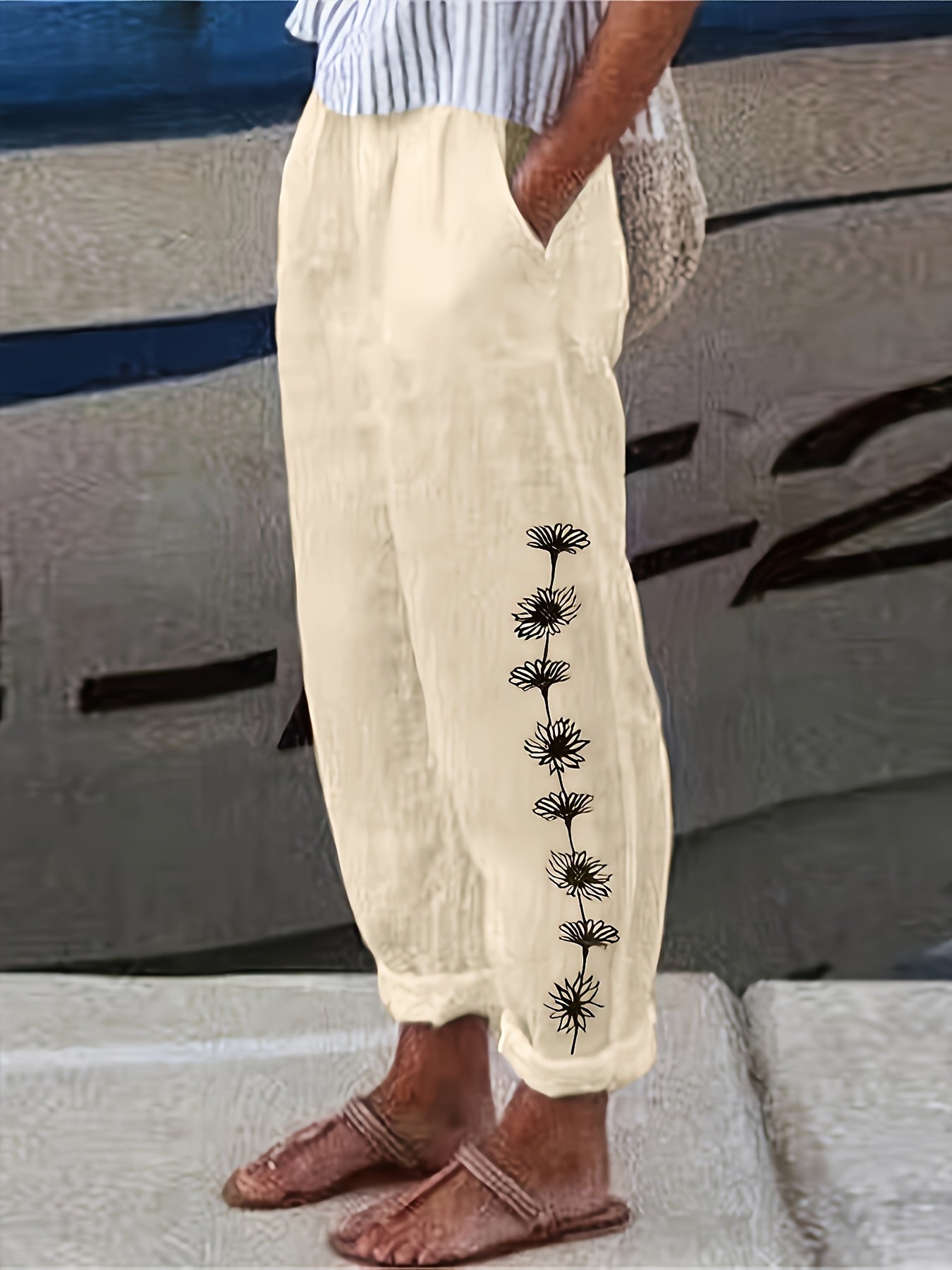 Beatrice - Floral Print Trousers