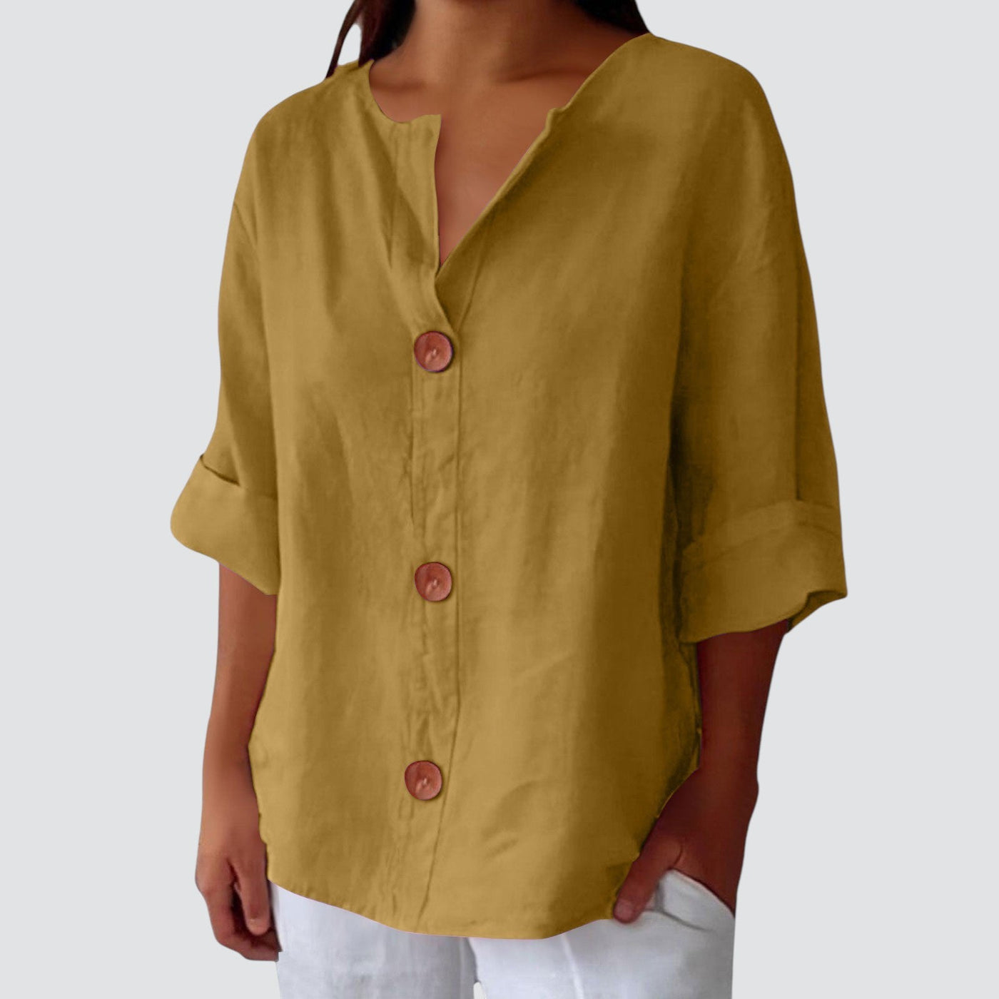 Caroline™ | Light and Airy Linen Shirt