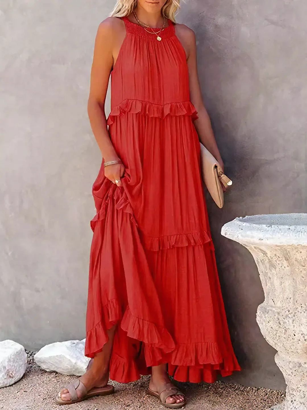 Mabel™ Ruffle Breeze Maxi Dress