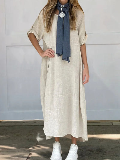 Dina | Cotton Linen Dress