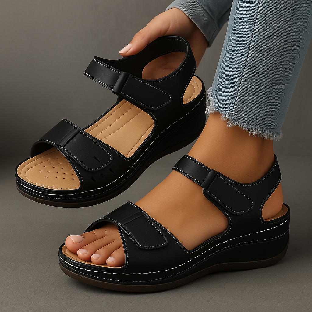 Olivia™ | Orthopaedic Sandals with Wedge Heel