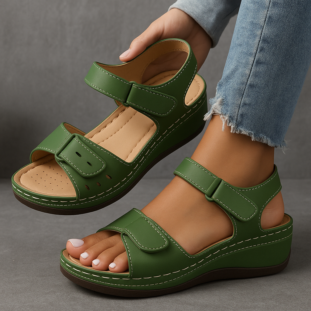 Olivia™ | Orthopaedic Sandals with Wedge Heel