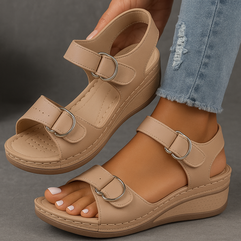 Olivia™ | Orthopaedic Sandals with Wedge Heel