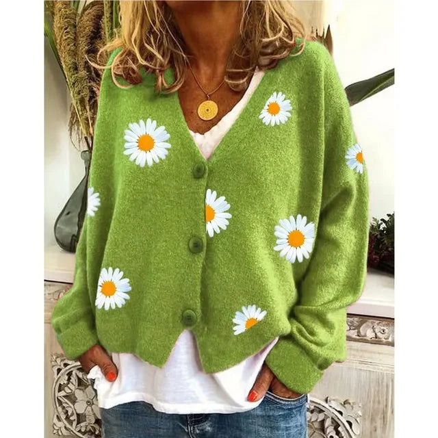 Althea™ | Casual floral crochet cardigan