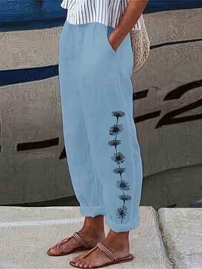 Beatrice - Floral Print Trousers