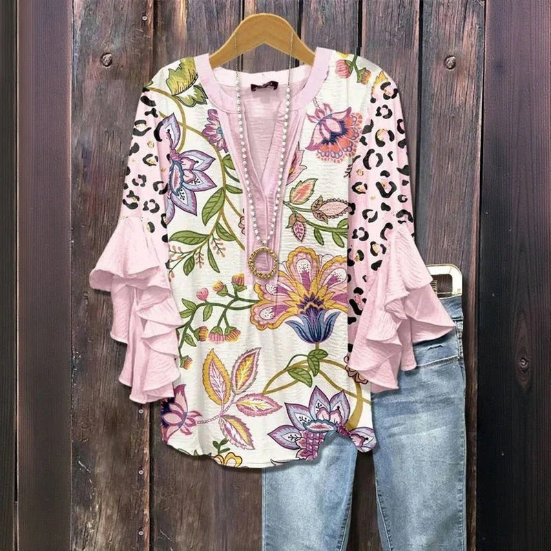 Johanne™ | Vintage blouse with floral print