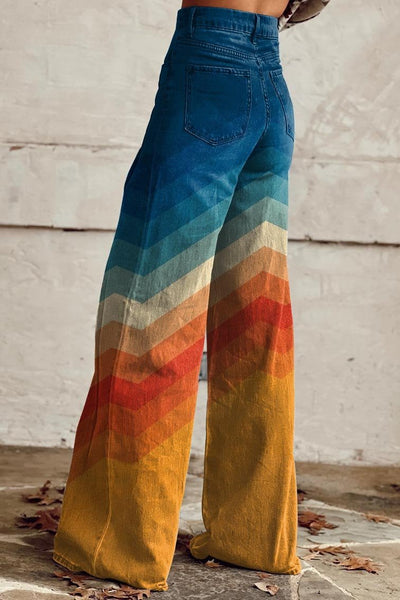 Willow | Ombre Wide-Leg Denim Jeans