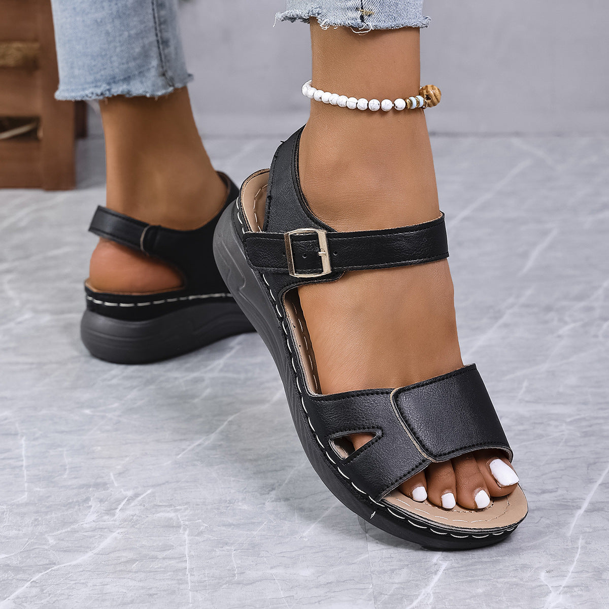 Linea™ Orthopaedic Sandals with Wedge Heel